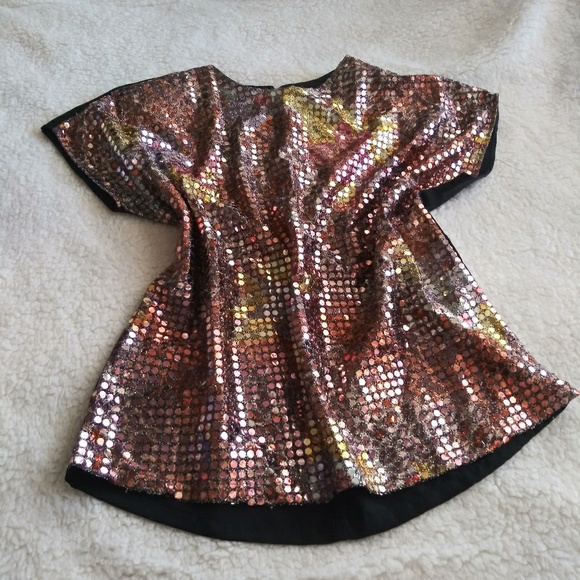 Vintage Sparkling Sequin Type Blouse - Picture 2 of 8